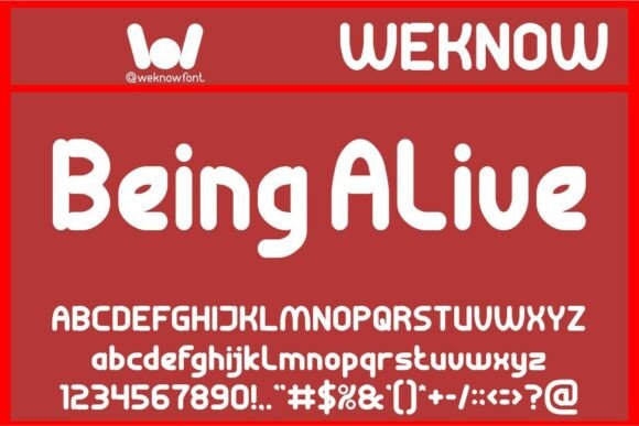 Being Alive: A Playful Sans Serif Font for Modern Brands