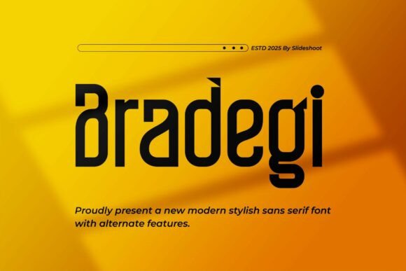 Bradegi: The Modern Sans Serif Typeface for Digital Impact