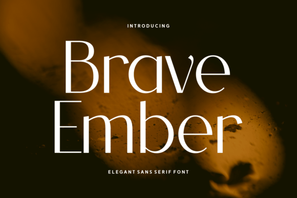 Brave Ember Font for Elegant Craft Designs