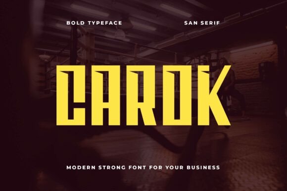 Carok Typeface for Modern Editorial Design