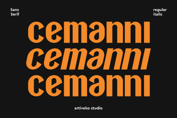 Cemanni: A Modern Sans Serif Font for Bold Branding