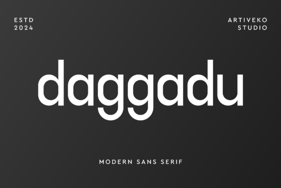 Daggadu Font: Bold Branding for Small Business