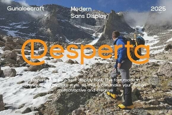 Desperta Typeface for Modern Editorial Design