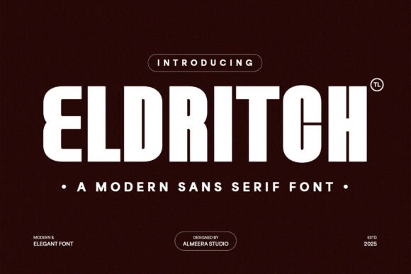 Eldritch: A Modern Sans Serif Font for Web Design