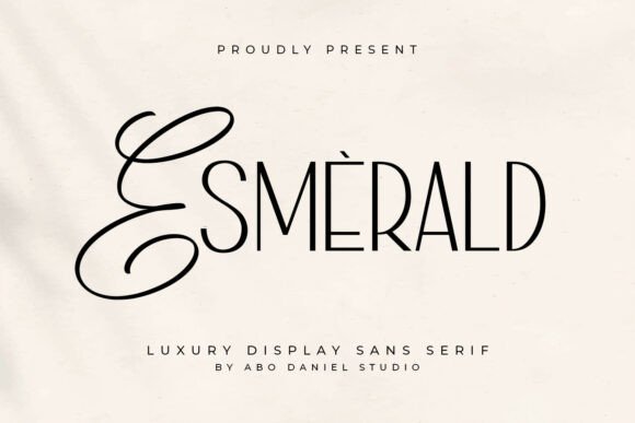 Esmerald Typeface for Premium Brand Identity