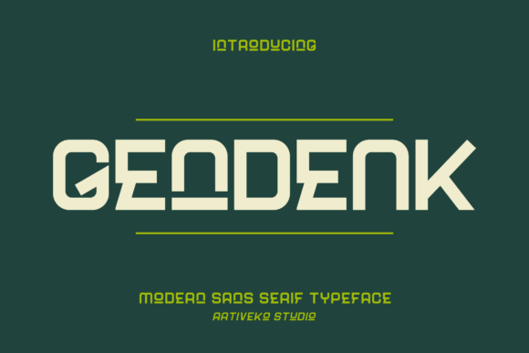 Gendek: A Modern Sans Serif Typeface for Editorial Design