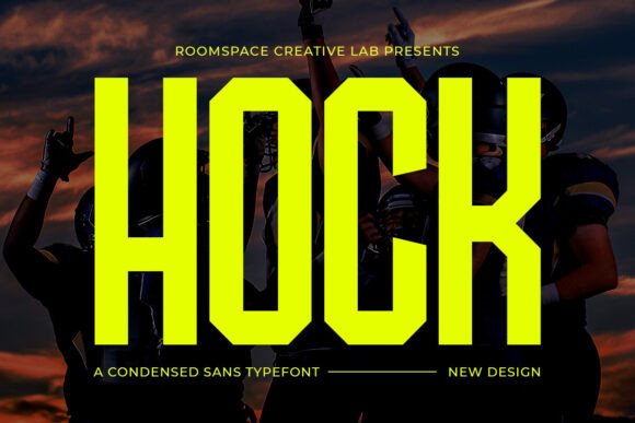 Hock Typeface: Bold Condensed Fonts for Crafters