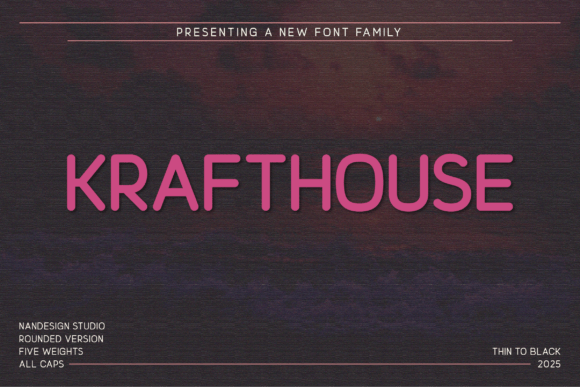 Krafthouse Rounded: A Modern Typeface for Brands