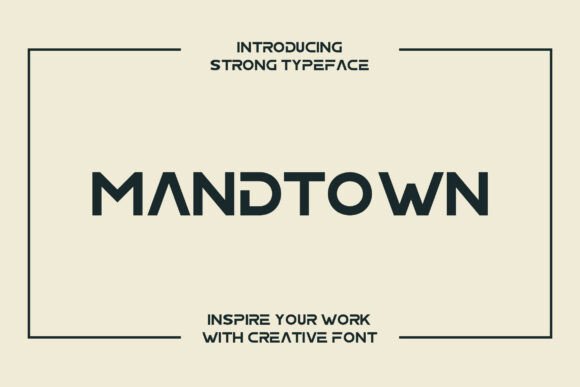 Mandtown: A Confident Sans Serif Font for Modern Editorial Design