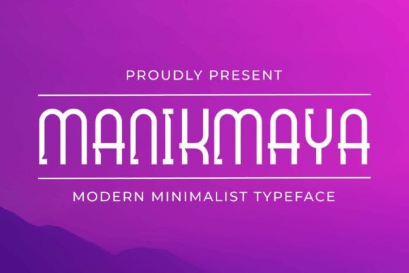Manikmaya Font for Modern Craft Branding