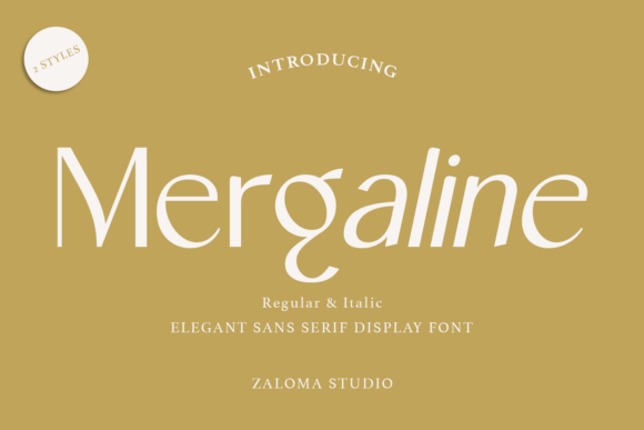 Mergaline: The Elegant Sans Serif Display Font for Modern Campaigns