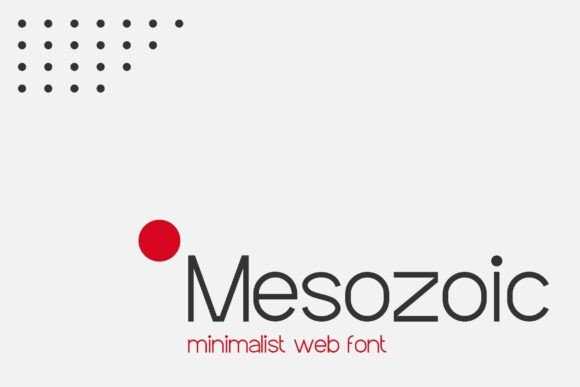 Mesozoic Typeface for Modern Brand Identity