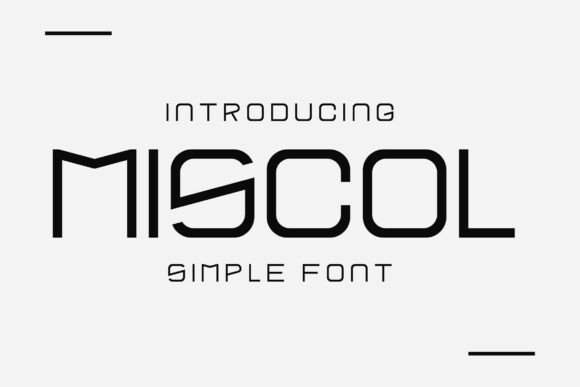 Miscol Font: A Modern Sans Serif for Bold Design