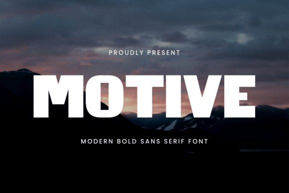 Motive Bold Sans Serif Font for Branding