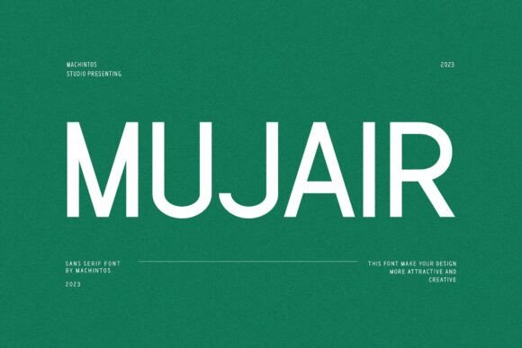 Mujair Font: Bold Sans Serif for Modern Design