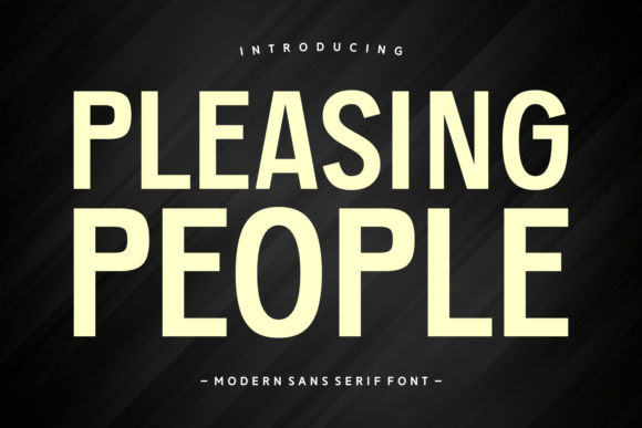 Pleasing People Font for Modern Brand Identity