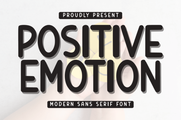 Positive Emotion Font for Crafters and Sellers