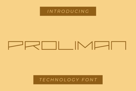 Proliman Font: Bold Sans Serif for Makers