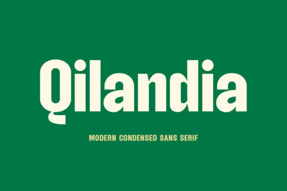 Qilandia: A Bold Sans Serif Typeface for Web Design