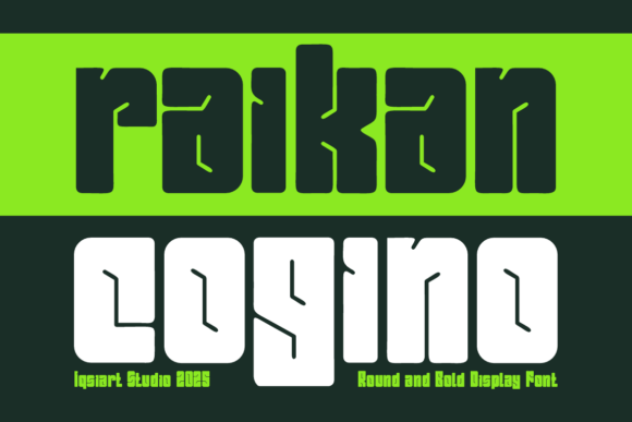 Raikan Cogino Typeface for Bold Branding