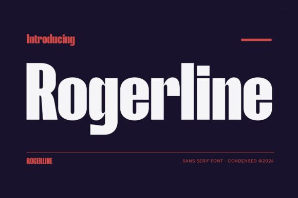 Rogerline Font: Clean Sans Serif for Makers
