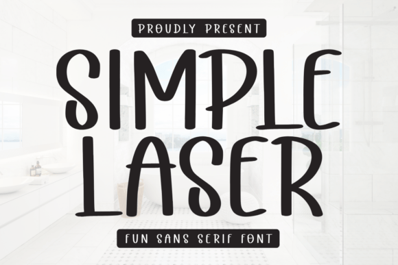 Simple Laser Font for Clear Campaign Design