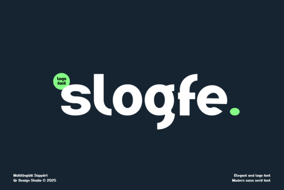 Slogfe: A Modern Sans Serif Typeface for Branding