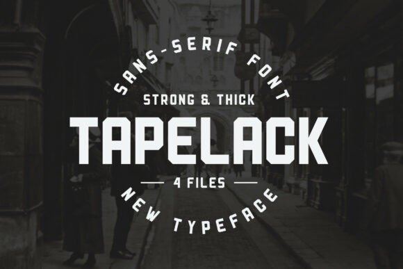 Tapelack: A Vintage Sans Serif Typeface for Editorial Design
