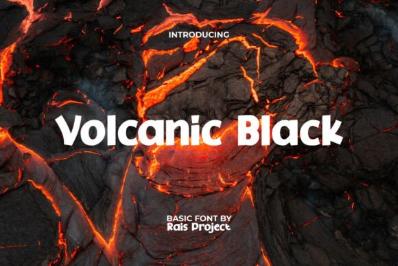 Volcanicblack: The Bold Sans Serif Font for Crafters